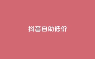 抖音自助低价,24小时抖音业务低价 - 抖音真人粉丝价格 - 24小时砍价助力网