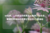 QQ会员，qq会员自动续费怎么取消，QQ会员，解锁无限精彩的世界亿乐社区SUP货源站